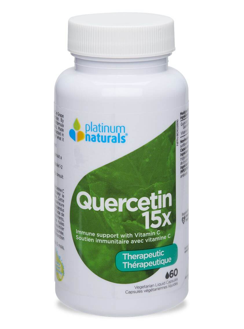 Platinum Natural Quercetin 15x 60 Capsules - Nutrition Plus