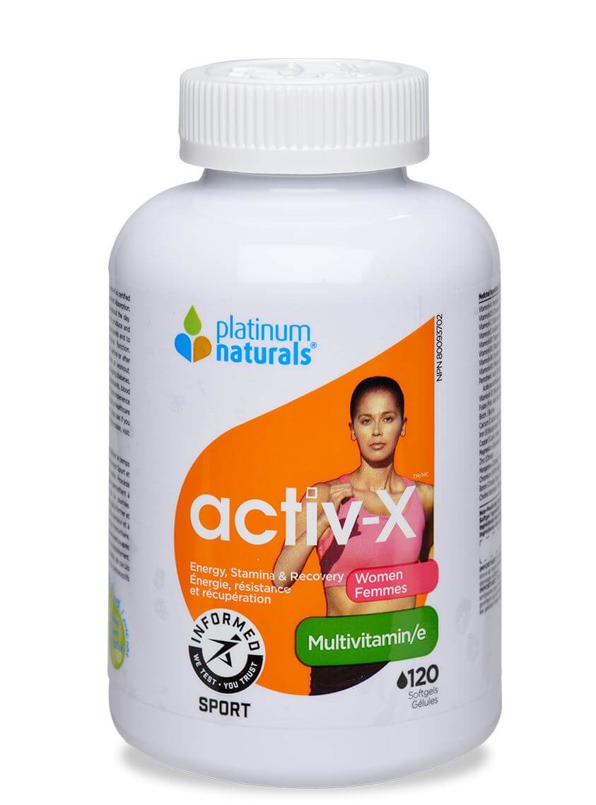 Platinum Naturals activ-X™ for Women Multivitamin 120 Softgels - Nutrition Plus