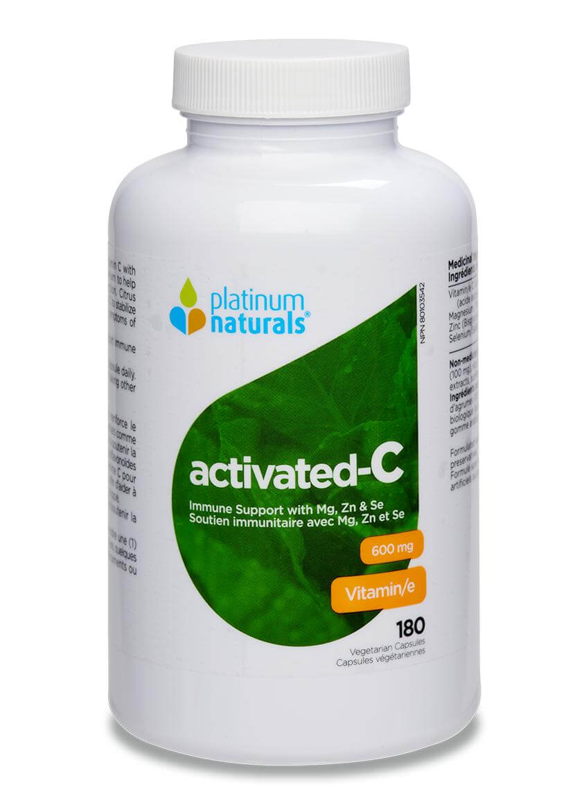 Platinum Naturals Activated-C 600 mg Bonus Pack | Nutrition Plus