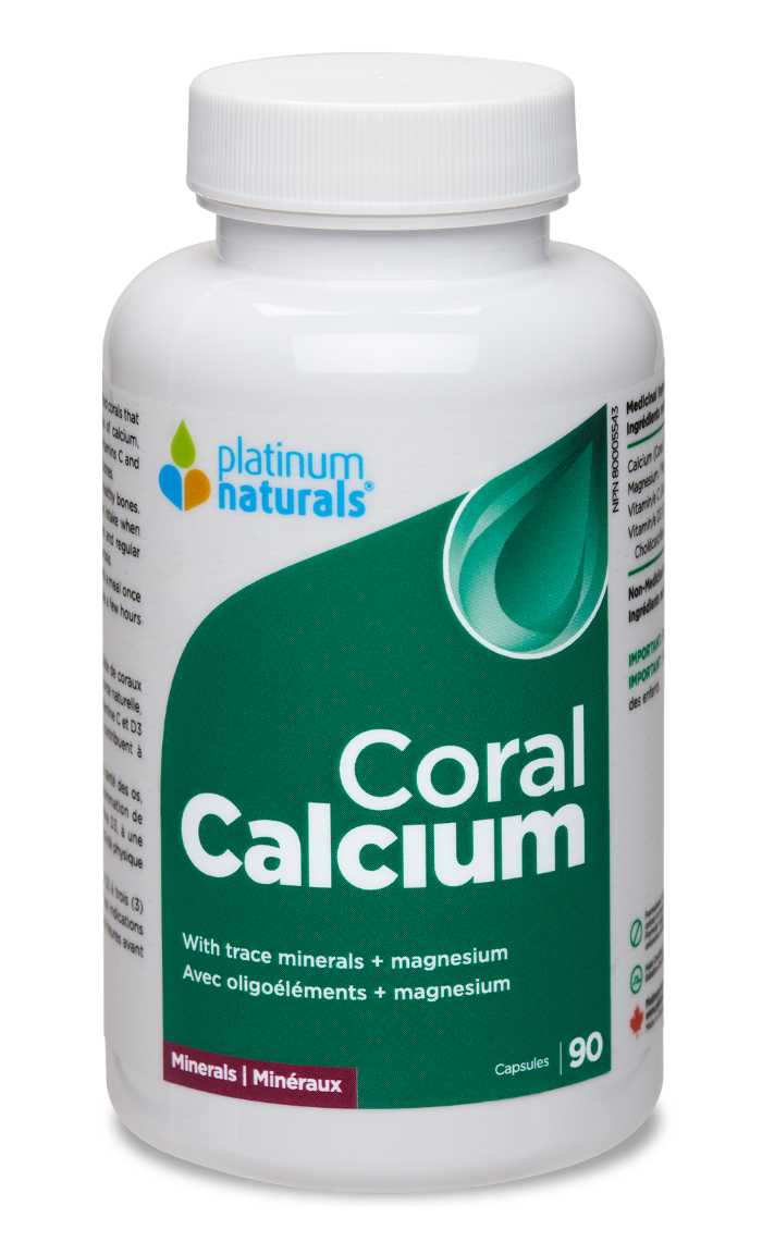 Platinum Naturals Coral Calcium 150mg 90 Capsules - Nutrition Plus