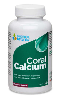 Thumbnail for Platinum Naturals Coral Calcium 150mg 90 Capsules - Nutrition Plus