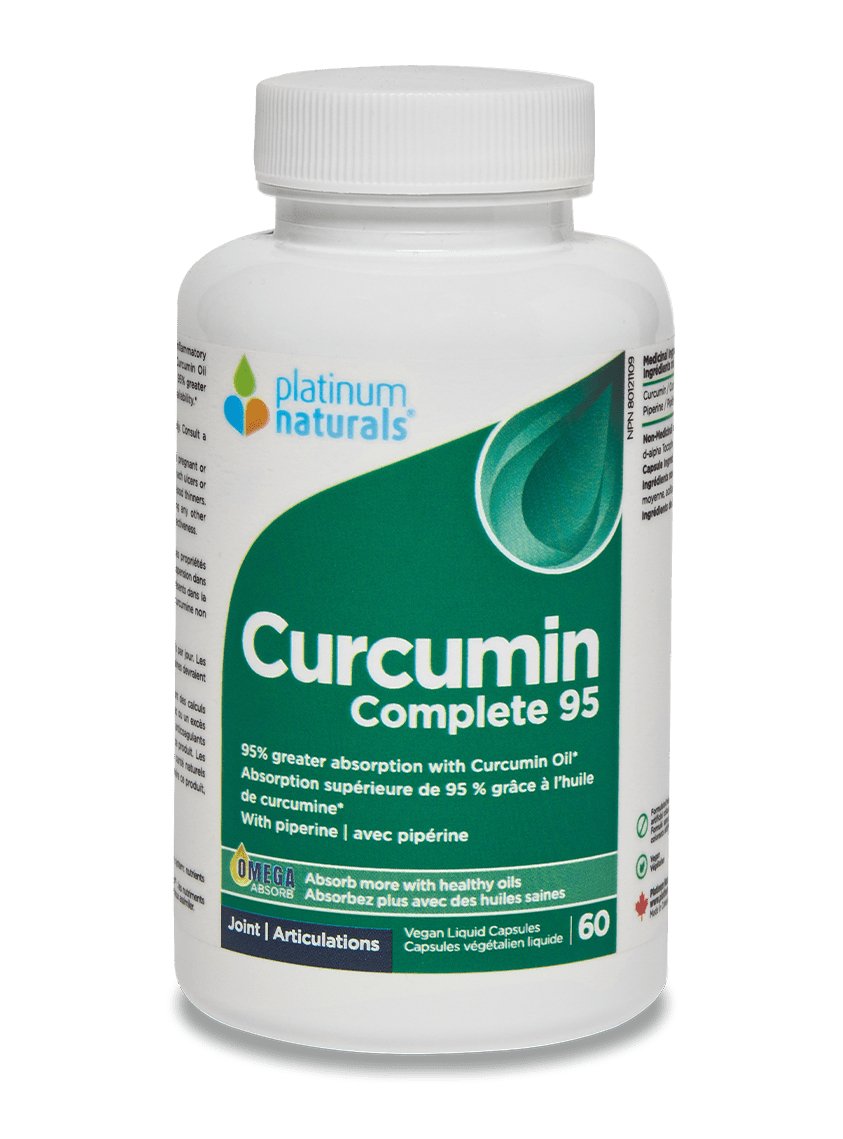 Platinum Naturals Curcumin Complete 95 60 Vegan Liquid Capsules - Nutrition Plus