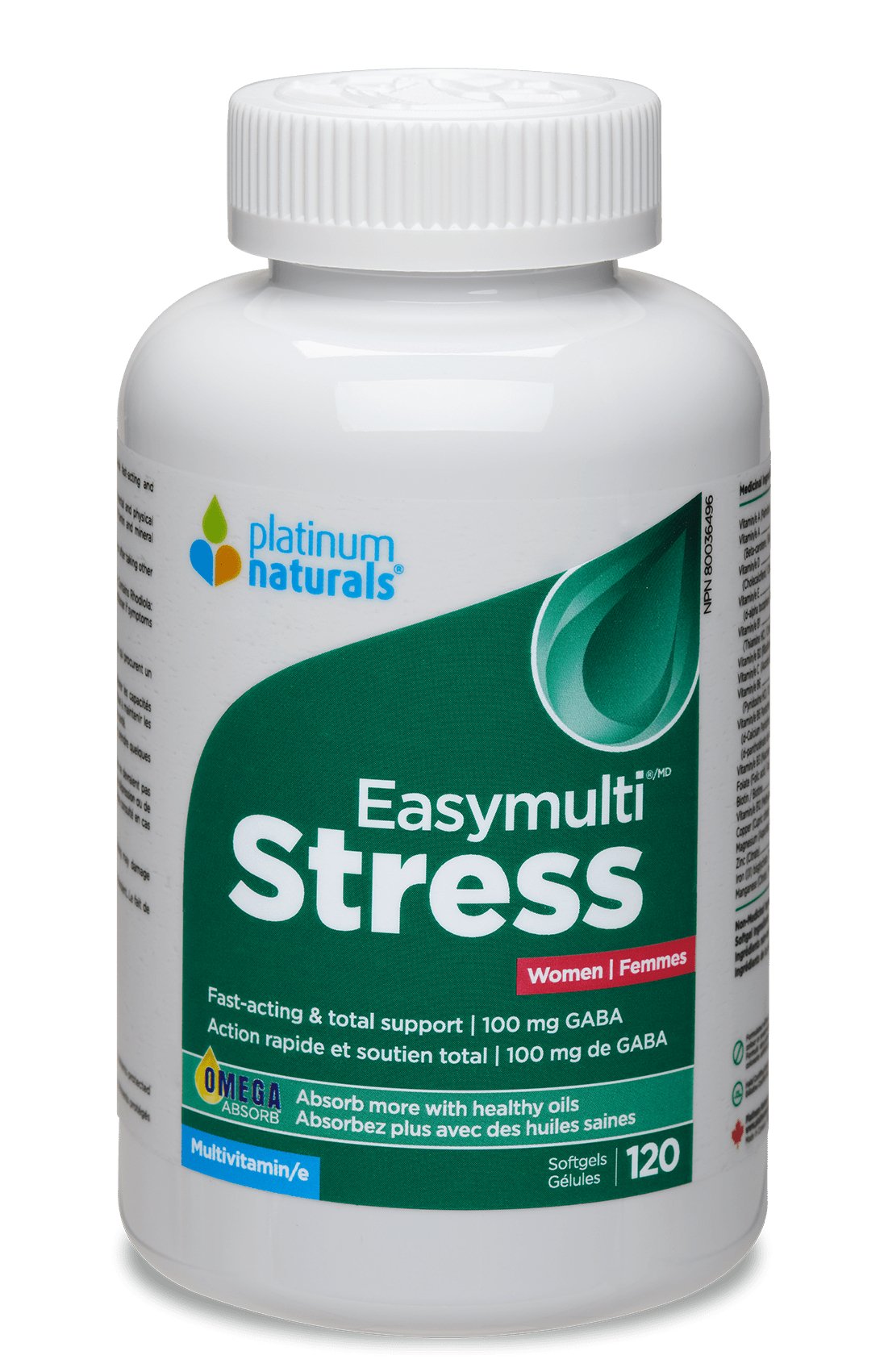 Platinum Naturals Easymulti Stress for Women 120 Softgels - Nutrition Plus