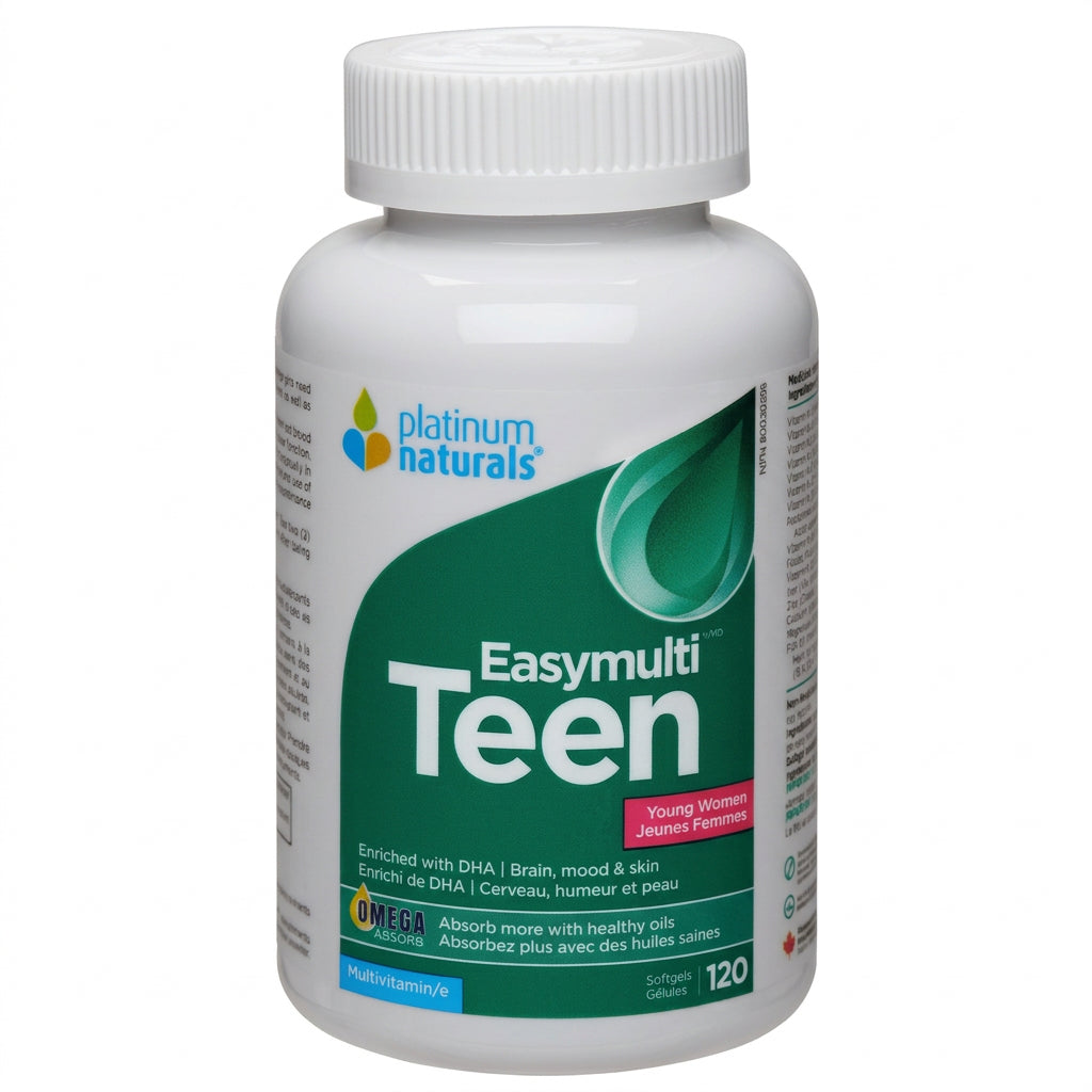 Platinum Naturals Easymulti Teen Young Women Teen Vitality 120 Softgels - Nutrition Plus