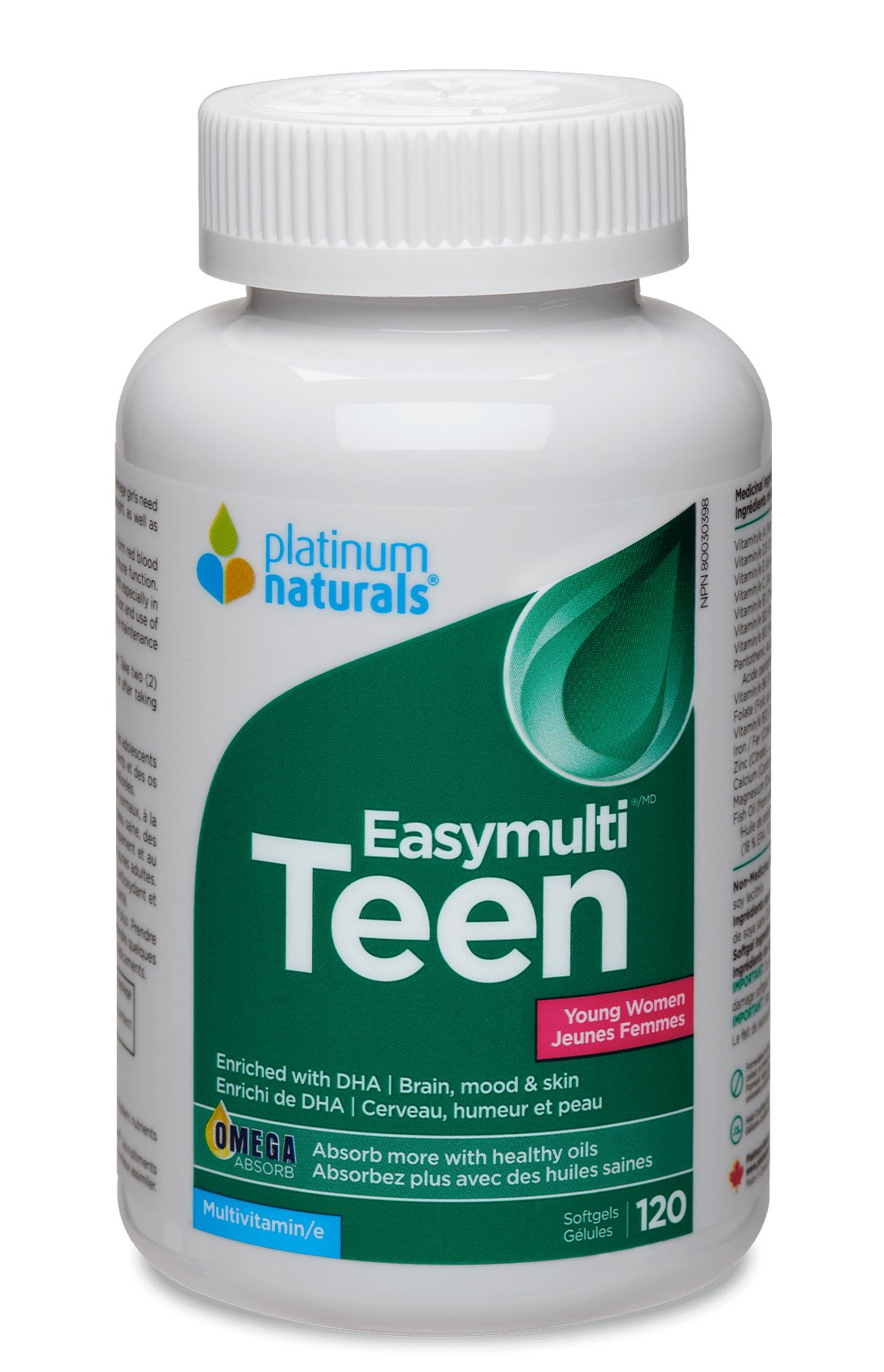 Platinum Naturals Easymulti Teen Young Women Teen Vitality 120 Softgels - Nutrition Plus