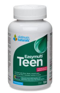 Thumbnail for Platinum Naturals Easymulti Teen Young Women Teen Vitality 120 Softgels - Nutrition Plus