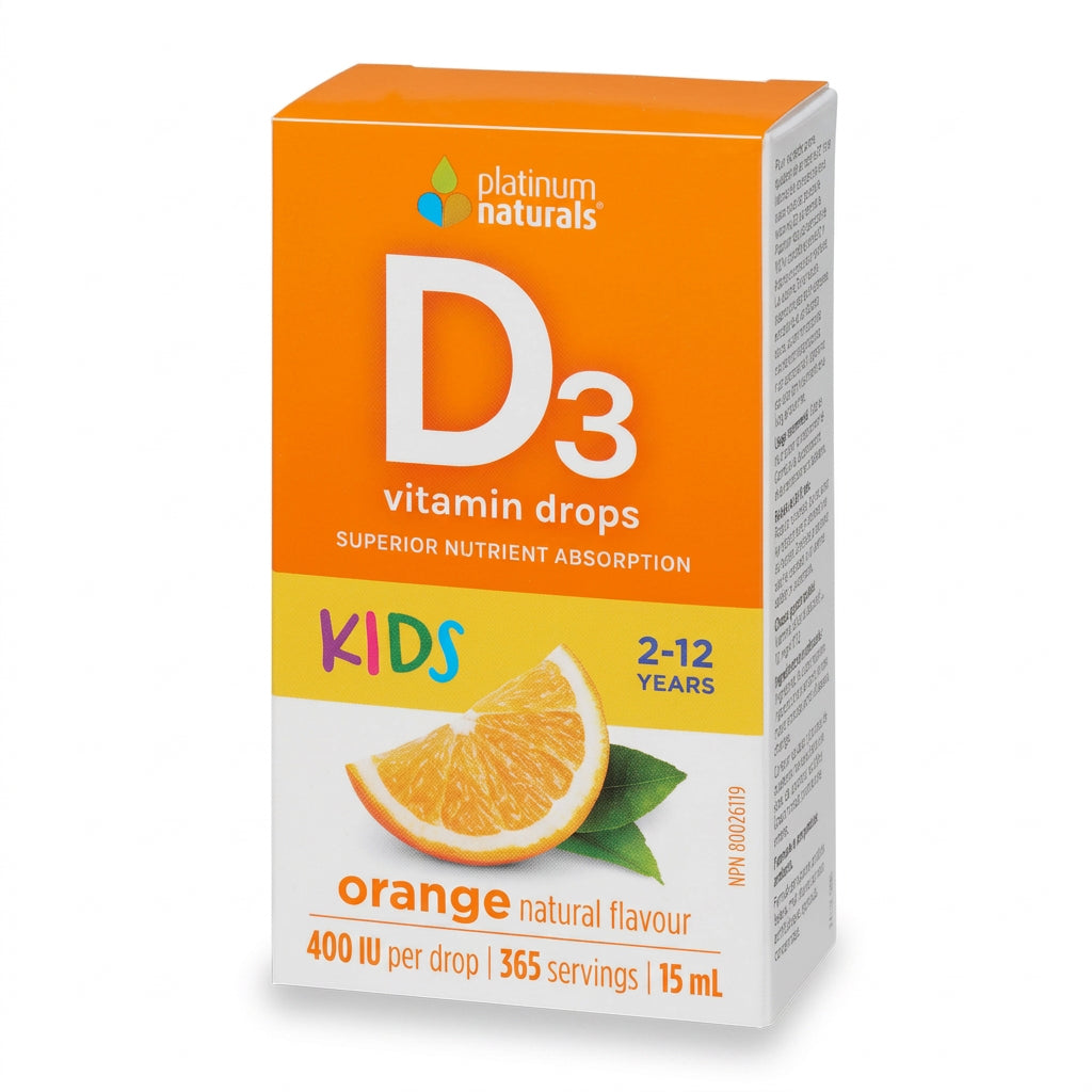 Platinum Naturals Vitamin D3 Drops for Kids 15mL - Nutrition Plus