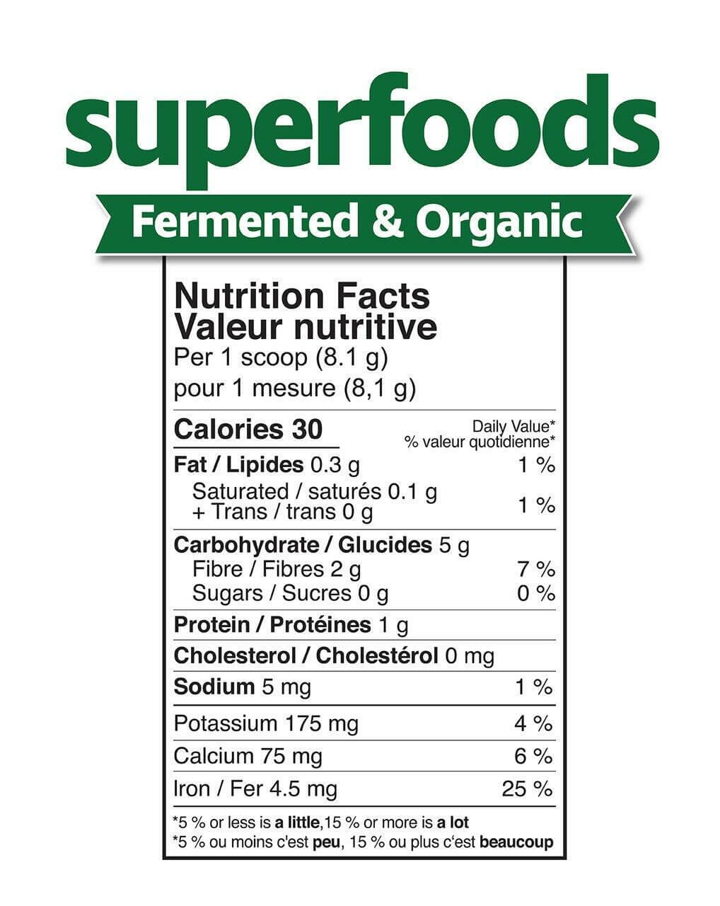 Prairie Natural Fermented Organic Superfoods 150 Grams Powder - Nutrition Plus