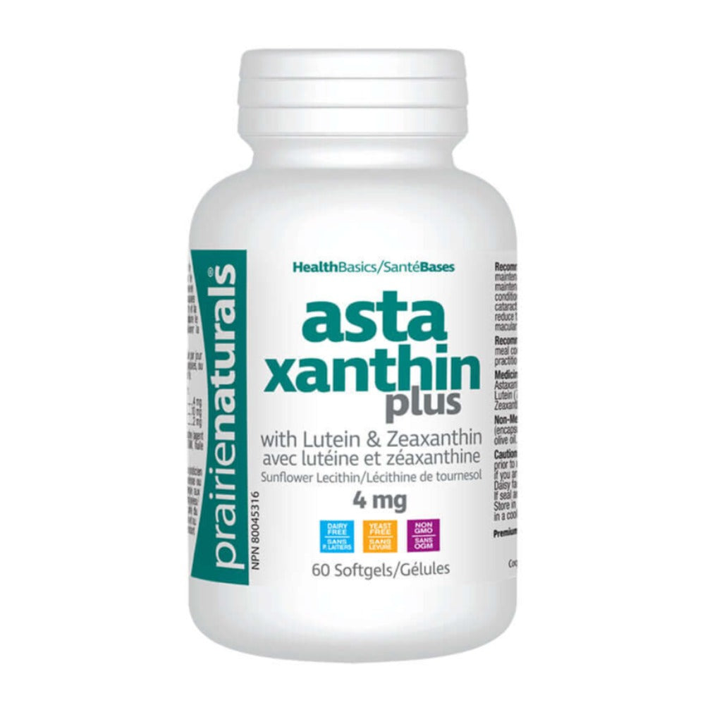 Prairie Naturals Astaxanthin Plus 60 Softgels - Nutrition Plus