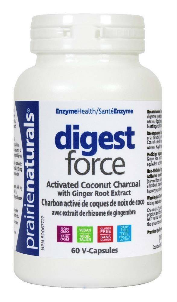 Prairie Naturals Digest Force with Ginger Veg Capsules - Nutrition Plus