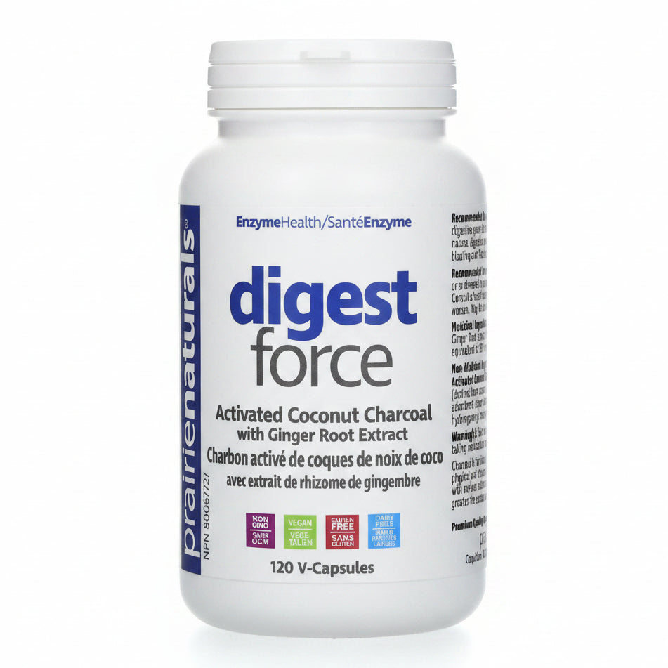 Prairie Naturals Digest Force with Ginger Veg Capsules - Nutrition Plus