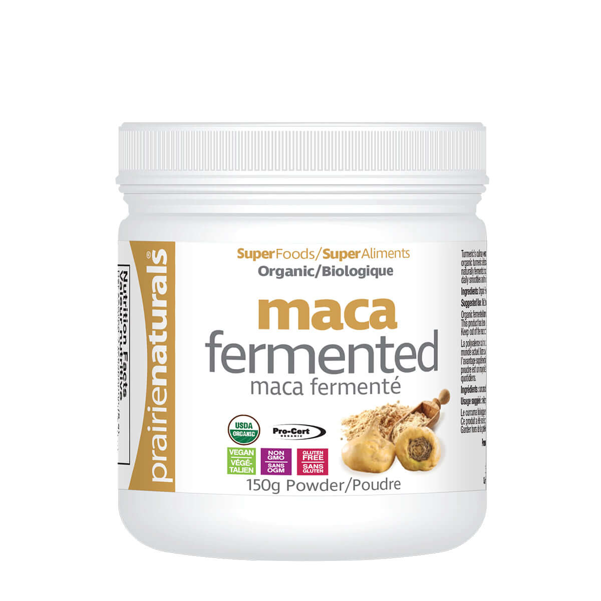 Prairie Naturals Fermented, Organic Maca Powder 150 Grams - Nutrition Plus