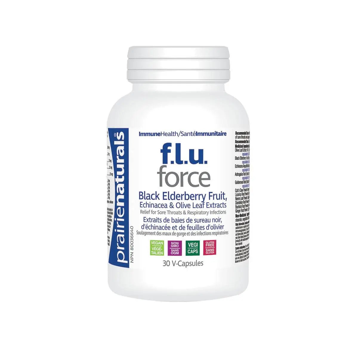 Prairie Naturals Flu Force 30 Vegetarian Capsules - Nutrition Plus