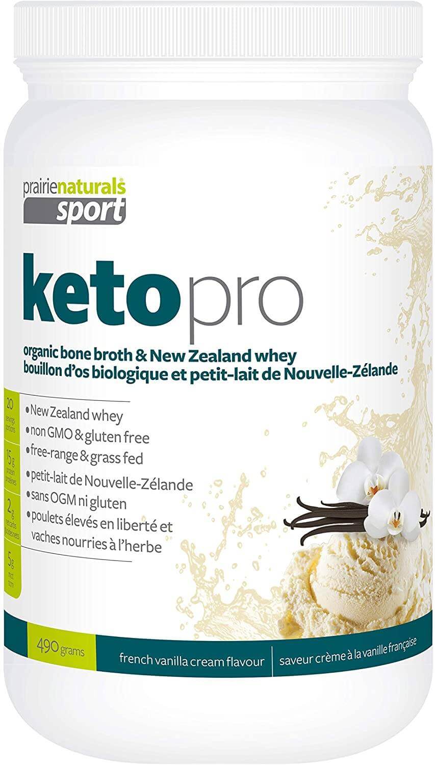 Prairie Naturals Keto Pro Bone Broth Protein powder | Nutrition Plus