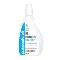 Thumbnail for Prairie Naturals Liquid B Complex Solution Raspberry Flavour 500mL - Nutrition Plus