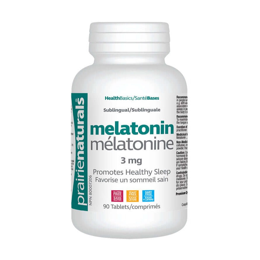 Prairie Naturals Melatonin 90 Sublingual Tablets - Nutrition Plus