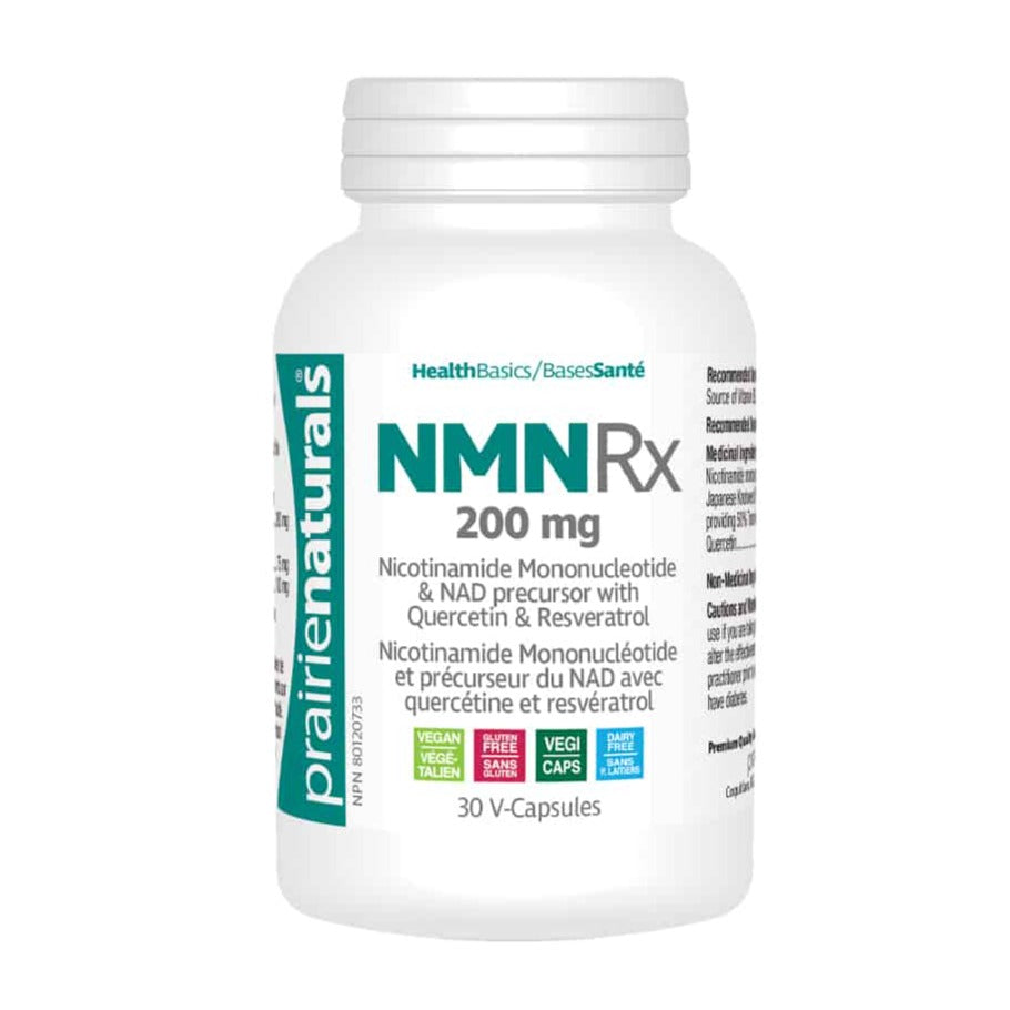 Prairie Naturals NMN Rx 200mg 30 Veg Capsules - Nutrition Plus