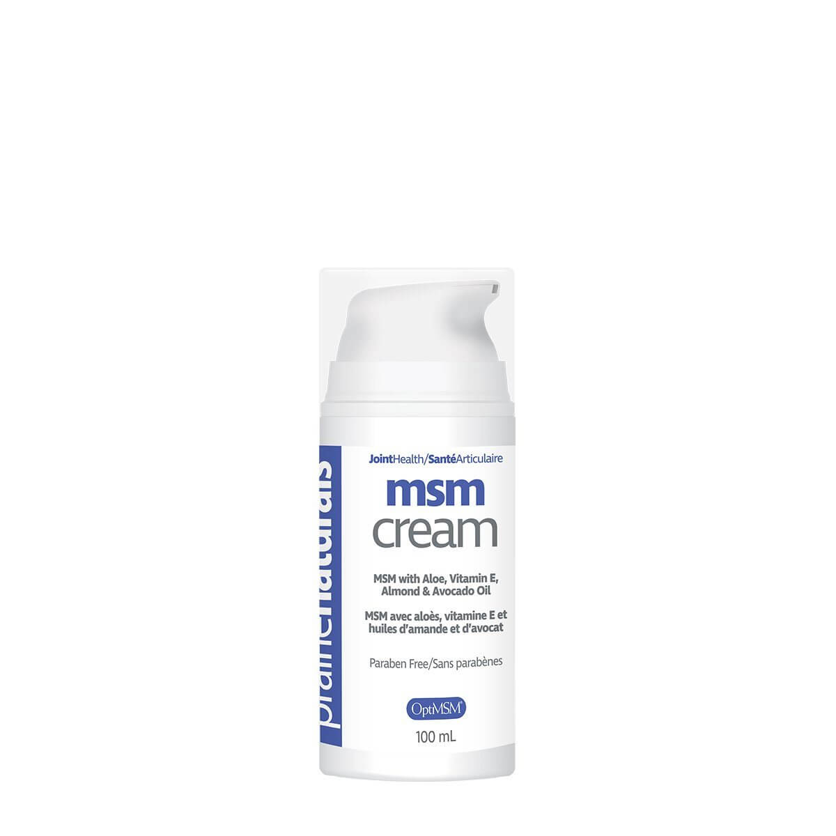 Prairie Naturals OPTIMSM® Cream 100 ml - Nutrition Plus