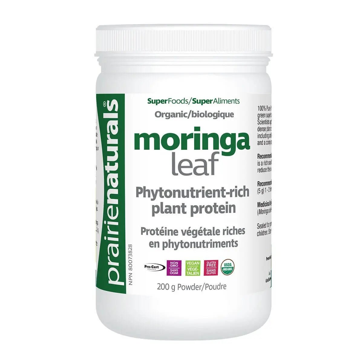 Prairie Naturals Organic Moringa Leaf - Nutrition Plus