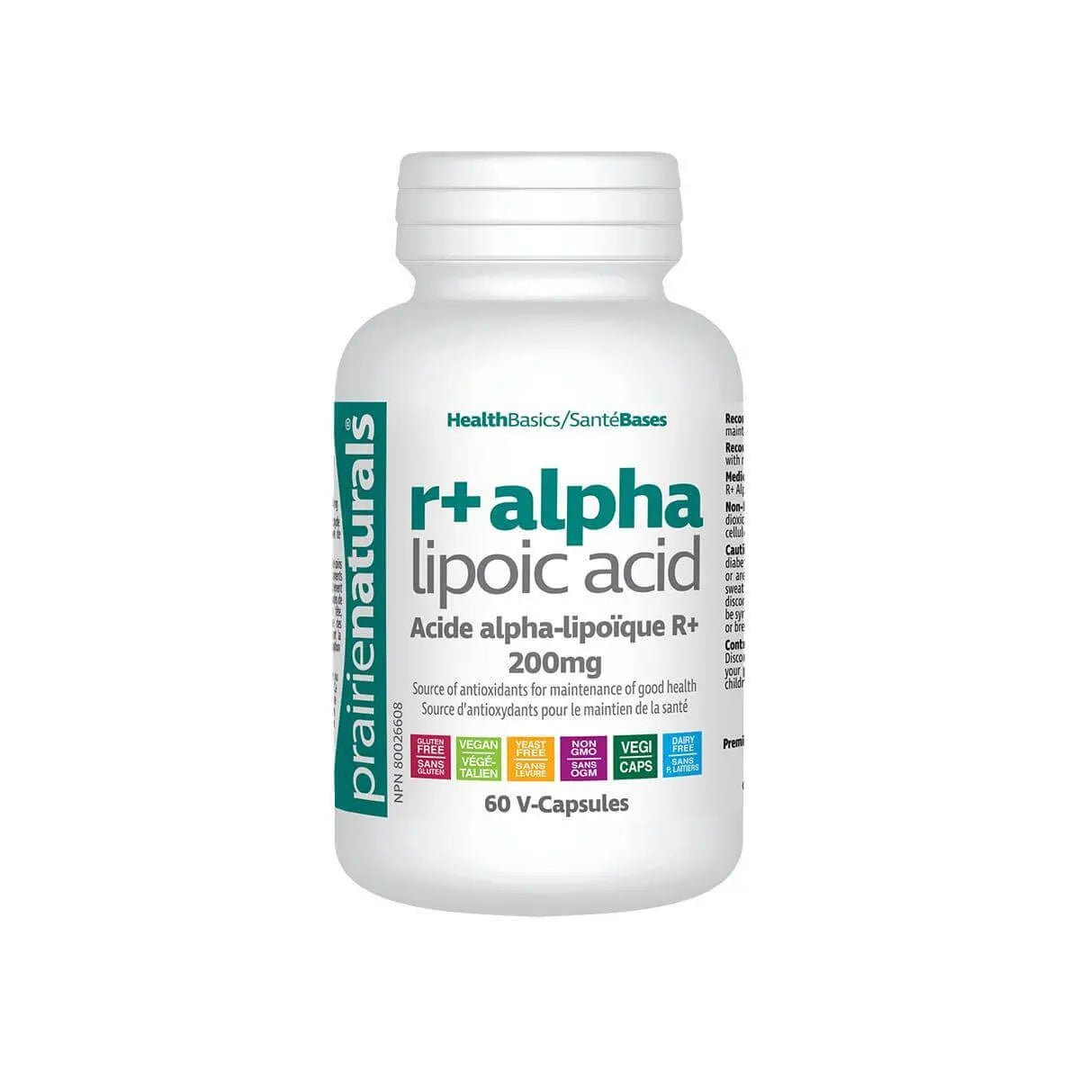 Prairie Naturals R+Alpha Lipoic Acid 60 Veg Capsules - Nutrition Plus