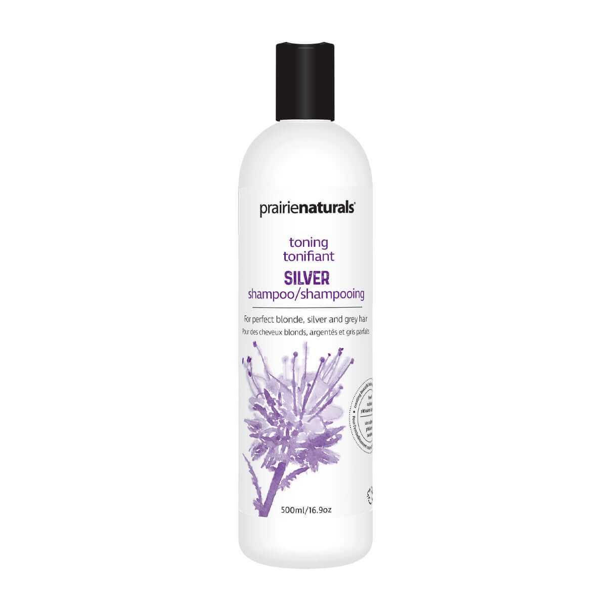 Prairie Naturals Silver Toning Shampoo 500mL (Purple Shampoo) - Nutrition Plus