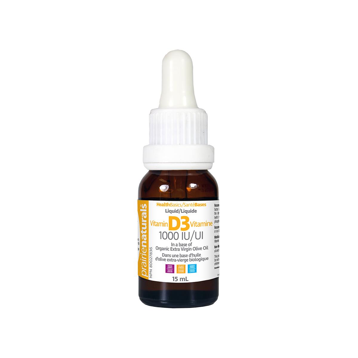 Prairie Naturals Vitamin D3 1000 i.u. 15 mL Liquid - Nutrition Plus