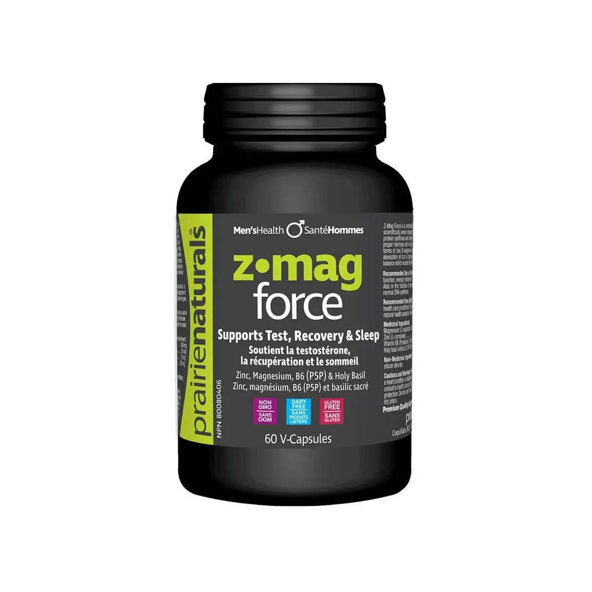 Prairie Naturals Z-Mag Force 60 Veg Capsules - Nutrition Plus