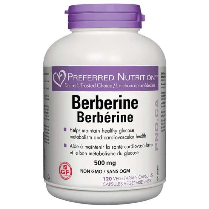 Preferred Nutrition Berberine 120 Veg Capsules - Nutrition Plus