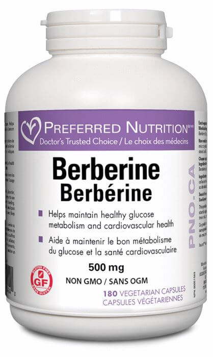 Preferred Nutrition Berberine 180 Vegetarian Capsules - Nutrition Plus
