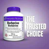 Thumbnail for Preferred Nutrition Berberine 180 Vegetarian Capsules - Nutrition Plus
