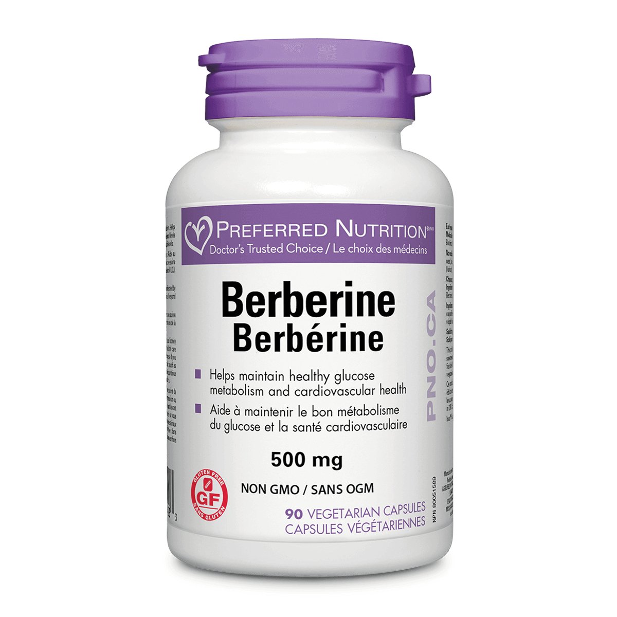 Preferred Nutrition Berberine 90 Veg Capsules - Nutrition Plus