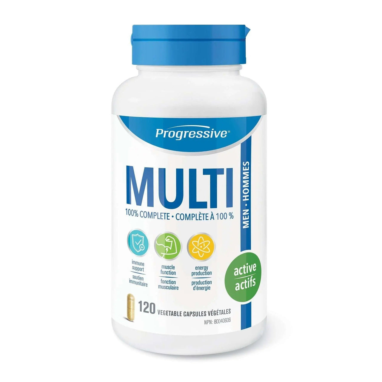 Progressive Multivitamin for Active Men 120 Vegetarian Capsules - Nutrition Plus