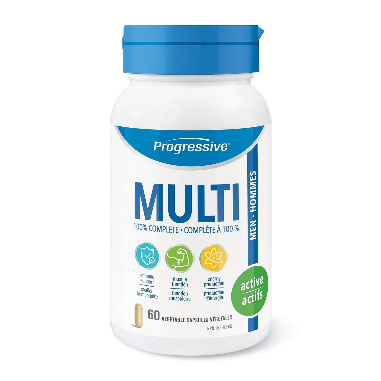 Progressive Multivitamin for Active Men 60 Vegetarian Capsules - Nutrition Plus