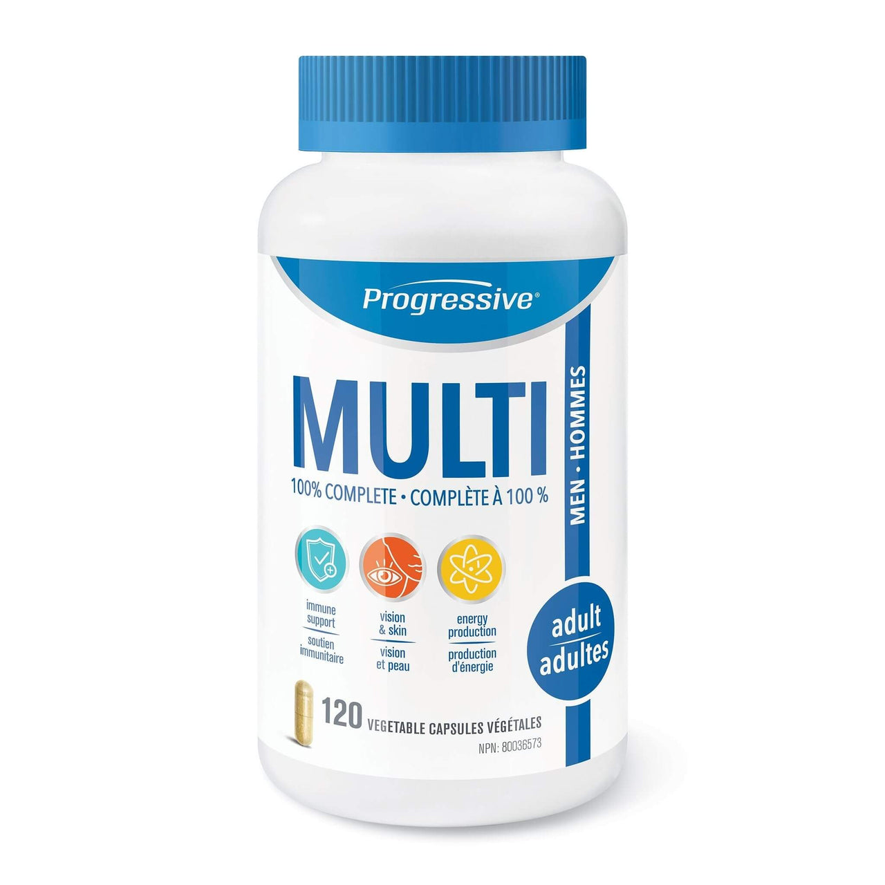 Progressive Multivitamin for Adult Men 120 Veg Capsules - Nutrition Plus