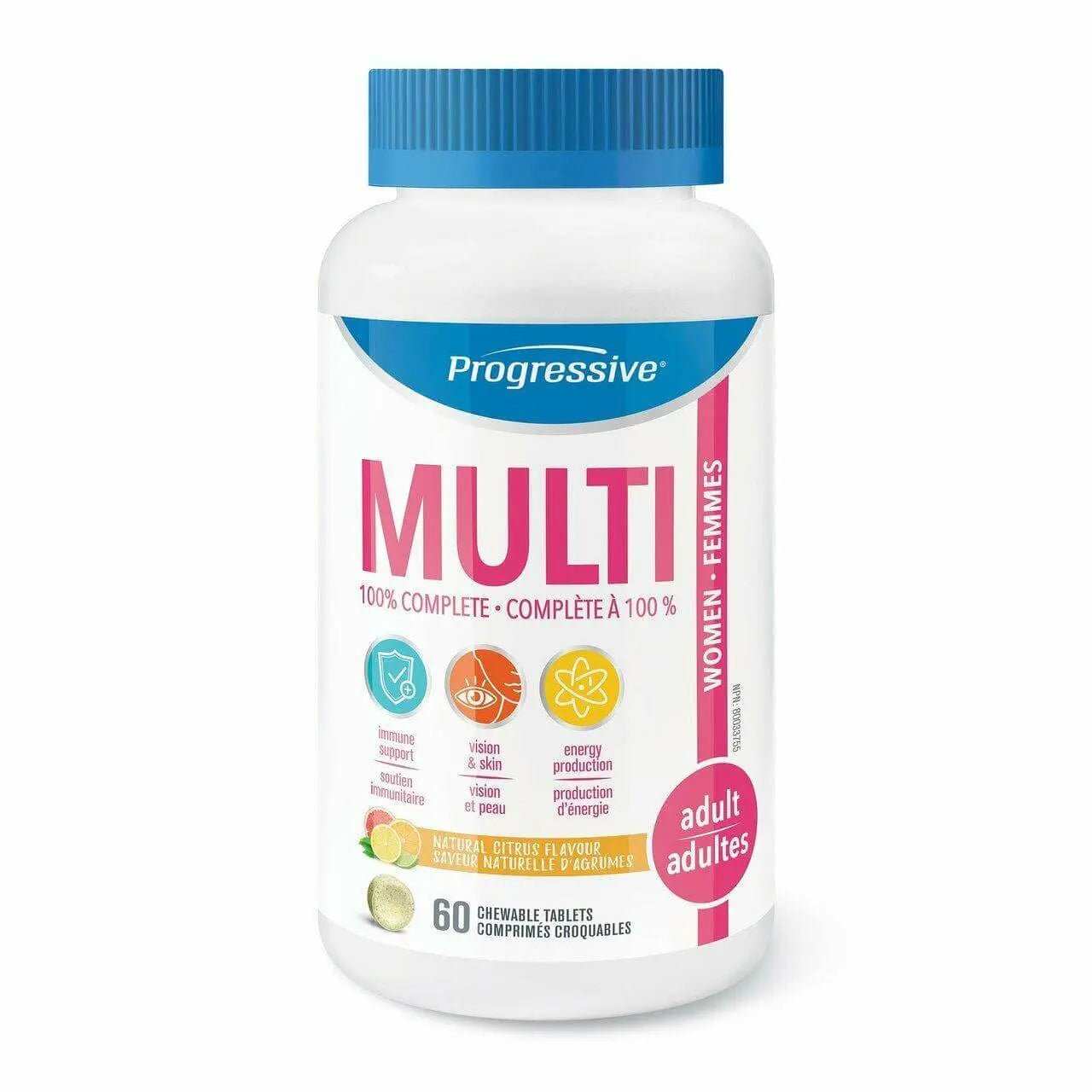 Progressive Multivitamin for Adult Women 60 Chewable Tablets - Nutrition Plus