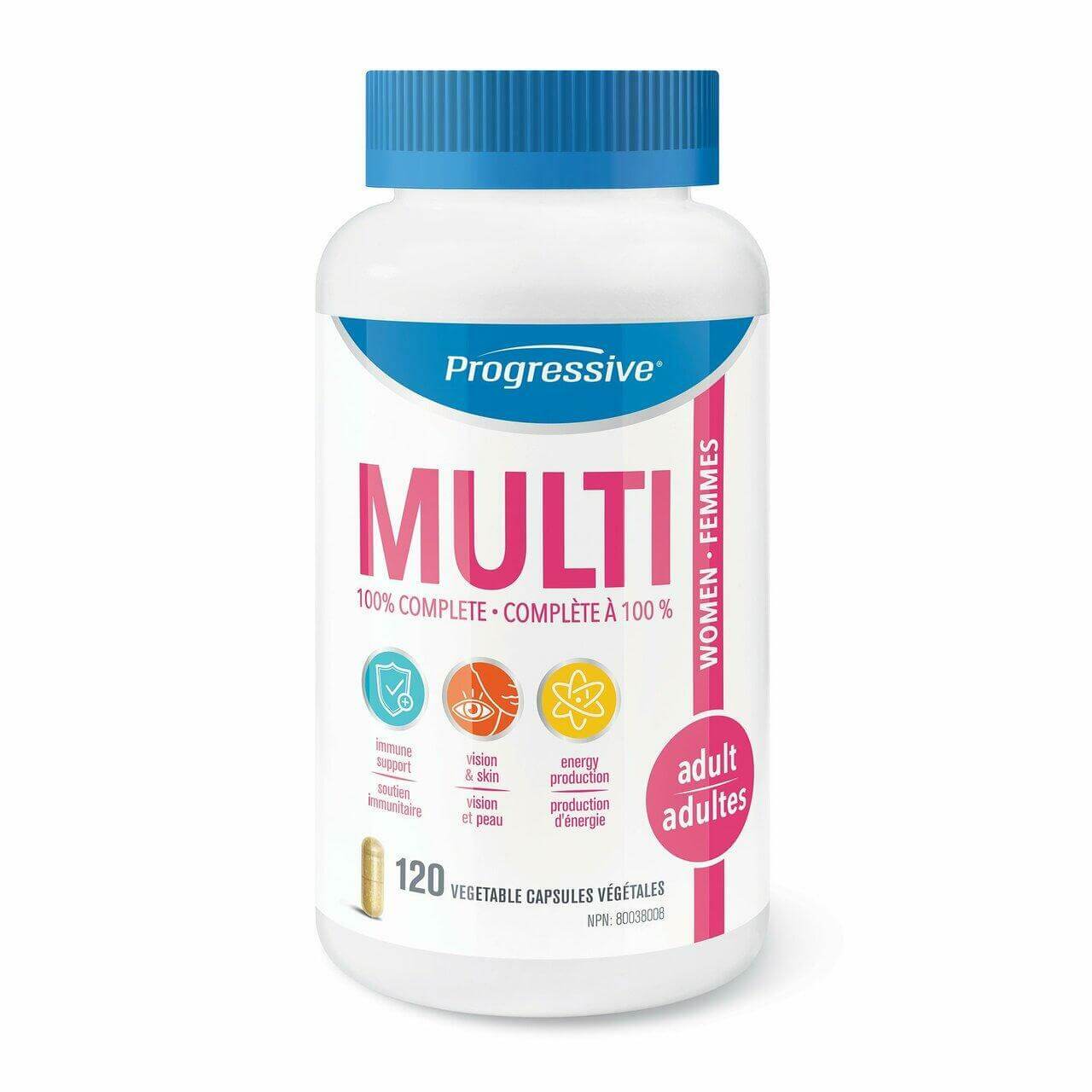 Progressive Multivitamins for Adult Women 120 Veg Capsules - Nutrition Plus