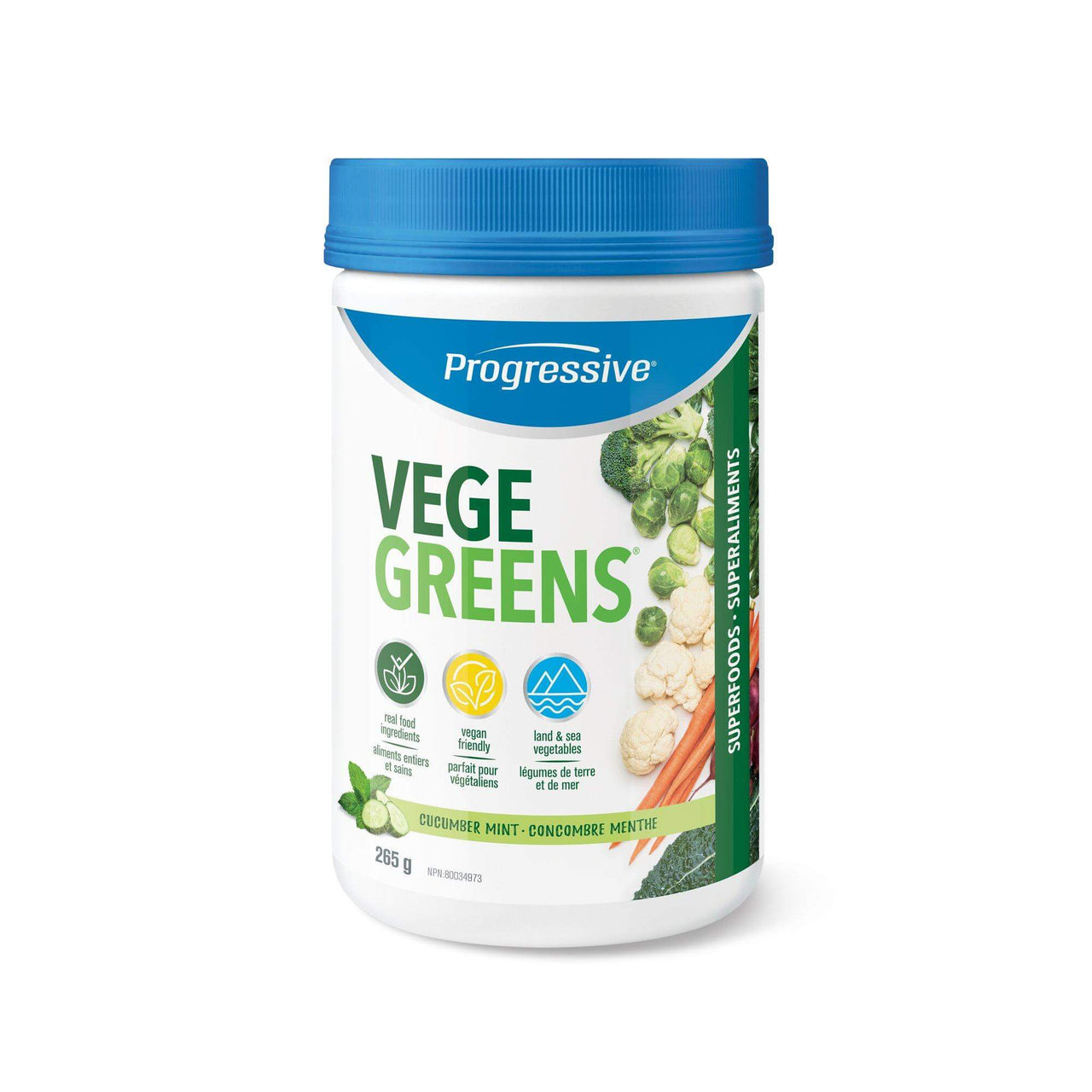 Progressive VegeGreens Cucumber Mint Powder - Nutrition Plus