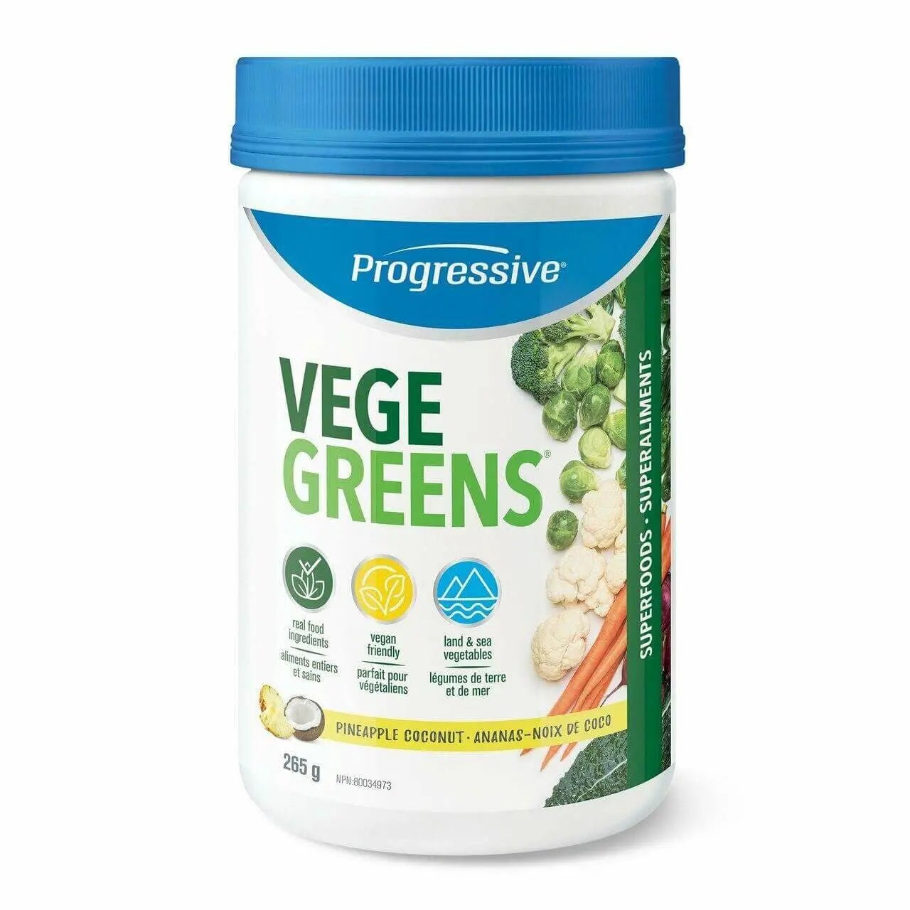 Progressive VegeGreens Pineapple Coconut Powder - Nutrition Plus