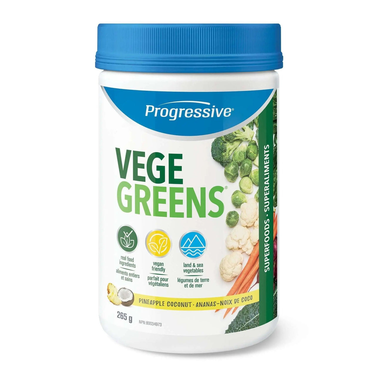 Progressive VegeGreens Pineapple Coconut Powder - Nutrition Plus