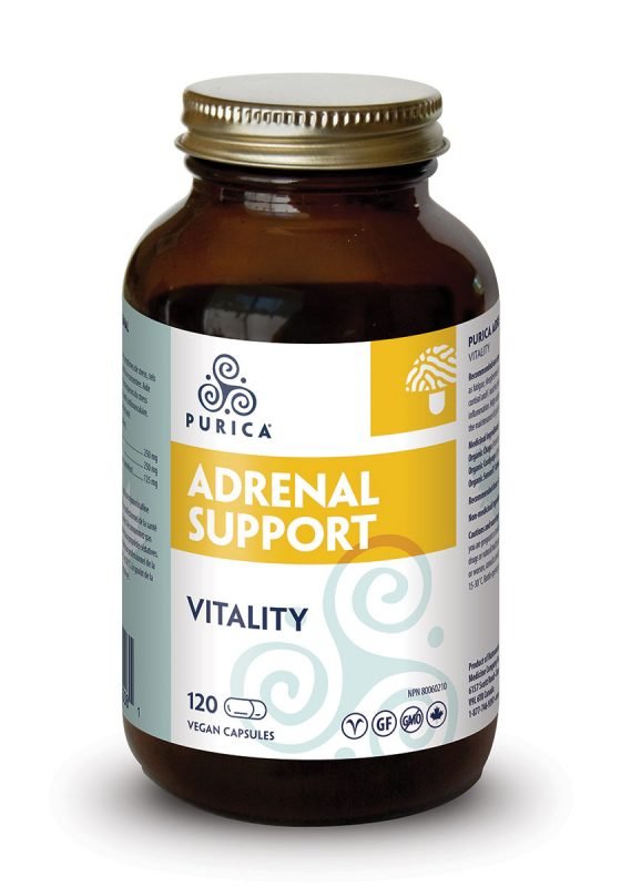 Purica Adrenal Support (Vitality) 60 Veg Capsules - Nutrition Plus
