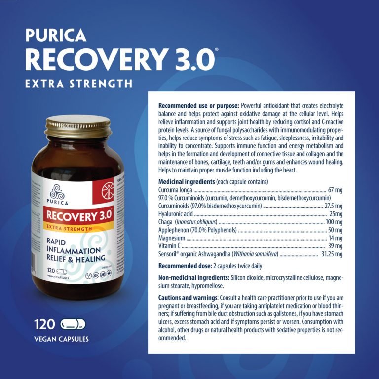 Purica Recovery 3.0 Extra Strength 120 Veg Capsules - Nutrition Plus
