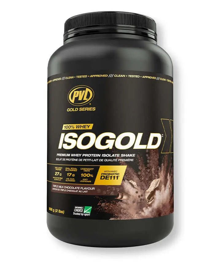 PVL ISO GOLD – Grass Fed - Premium Isolate 100% Whey Protein Powder 2 Lbs - Nutrition Plus