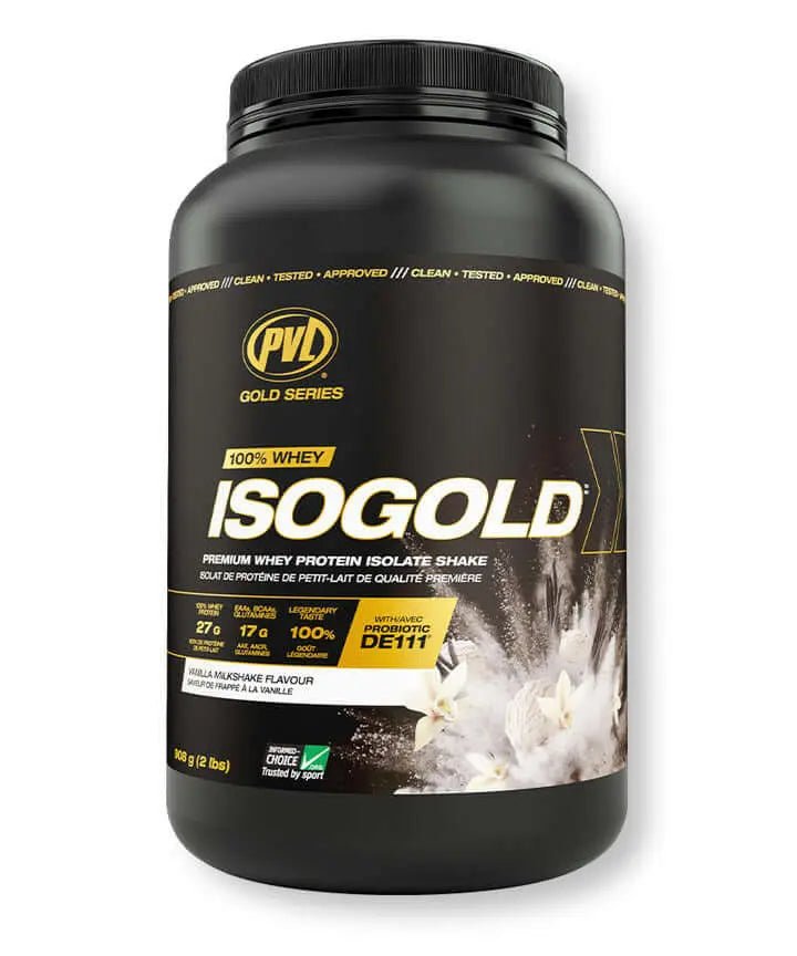 PVL ISO GOLD – Grass Fed - Premium Isolate 100% Whey Protein Powder 2 Lbs - Nutrition Plus