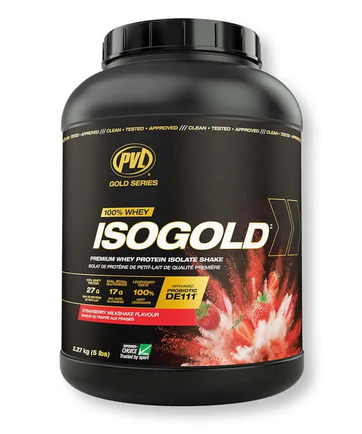 PVL ISO GOLD – Grass Fed - Premium Isolate 100% Whey Protein Powder 5 Lbs - Nutrition Plus