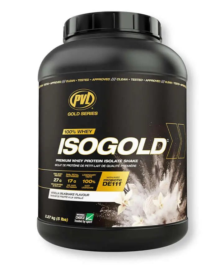 PVL ISO GOLD – Grass Fed - Premium Isolate 100% Whey Protein Powder 5 Lbs - Nutrition Plus