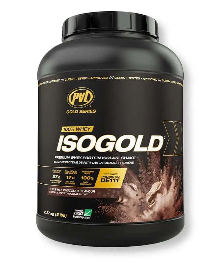 PVL ISO GOLD – Grass Fed - Premium Isolate 100% Whey Protein Powder 5 Lbs - Nutrition Plus