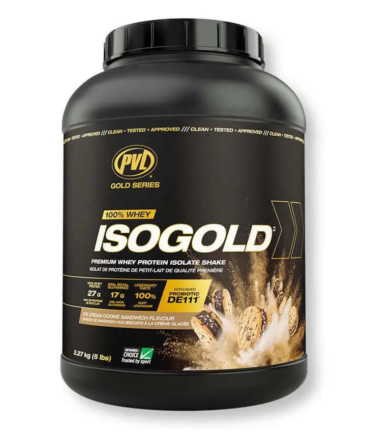 PVL ISO GOLD – Grass Fed - Premium Isolate 100% Whey Protein Powder 5 Lbs - Nutrition Plus