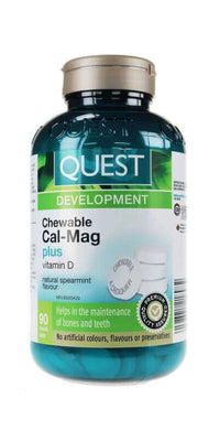 Thumbnail for Quest® Cal-Mag Plus 90 Chewable Tablets - Nutrition Plus