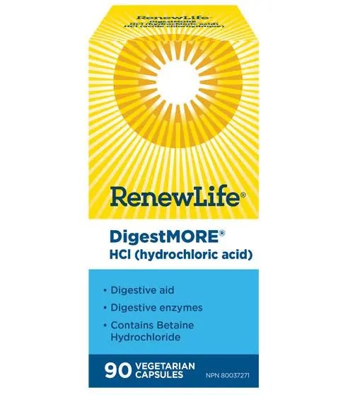 Renew Life Digest More HCI 90 Veg Capsules - Nutrition Plus