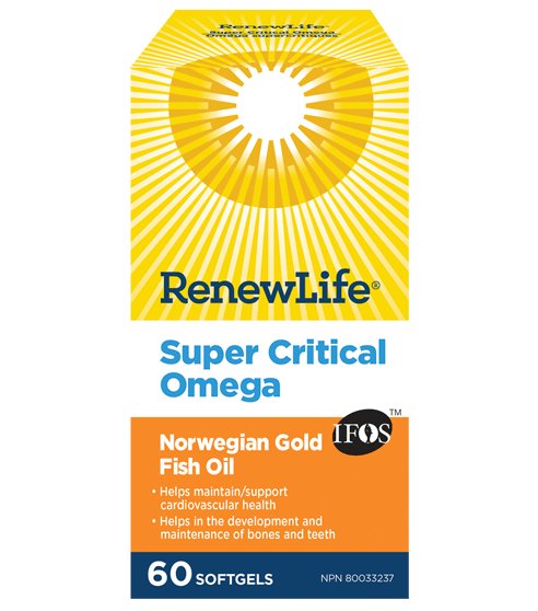 Renew Life Super Critical Omega Enteric Coated Softgels - Nutrition Plus